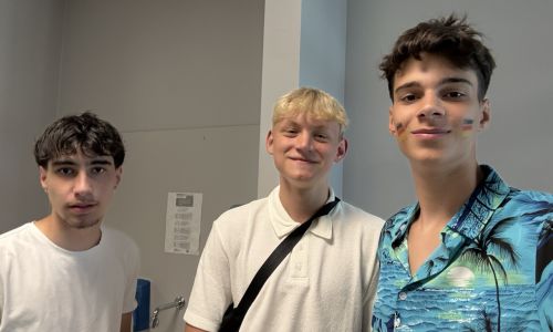 Die Sportler (vo.li.): Harun, Jakob und Lukas